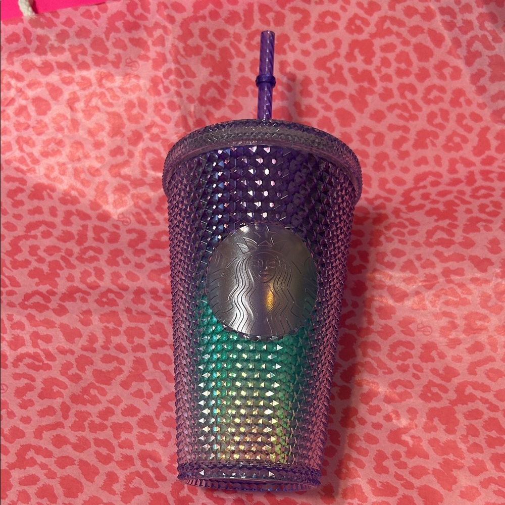 Starbucks Iridescent Purple and Green Tumbler